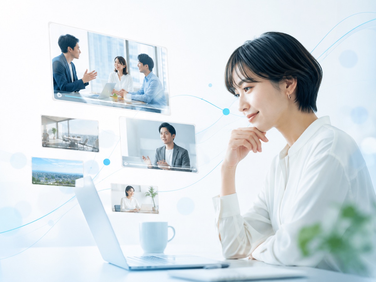 動画を活用した採用代行のイメージ